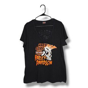 Harley-Davidson Steel City Women's XL Skull Graphic T-Shirt Washington PA